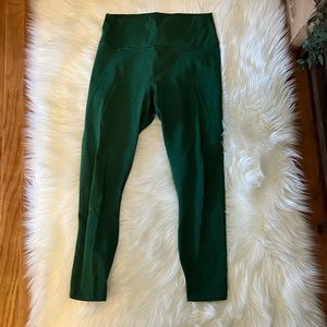 Fabletics Powerhold Green Leggings Medium